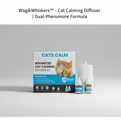 Wag&Whiskers™ - Cat Calming Diffuser | Dual-Pheromone Formula