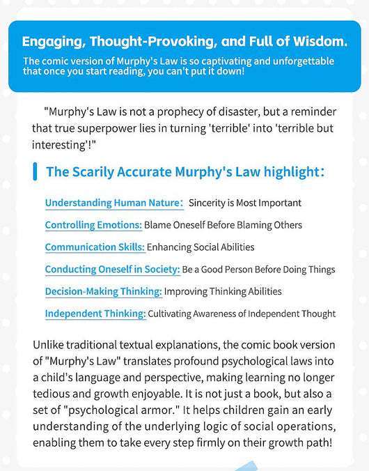 Murphy’s Law Life Principles for Children